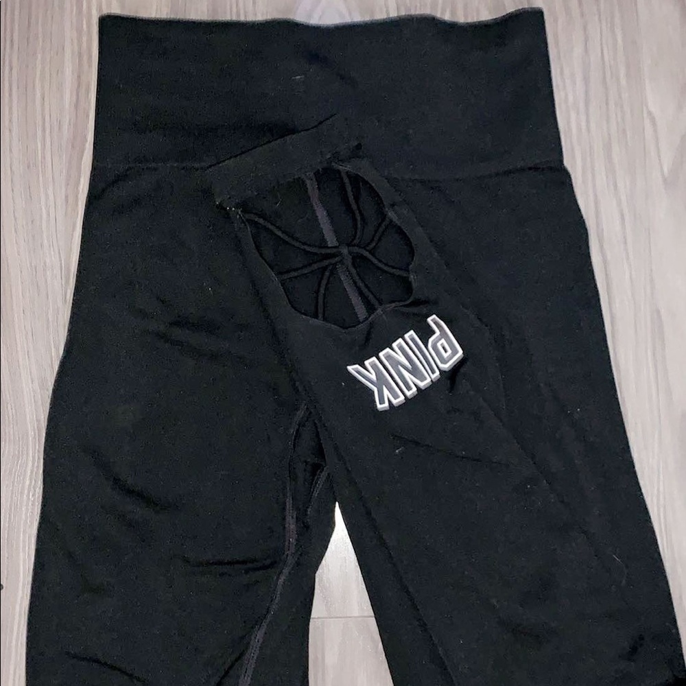 pink high waisted ribbed leggings 🦋🦋